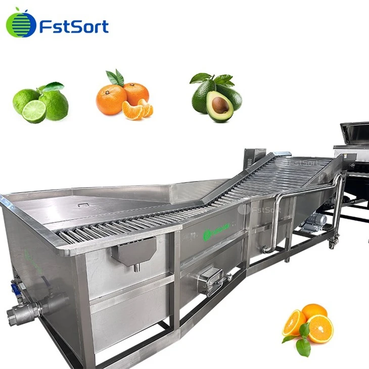 Avocado Fruit Washing Drying Waxing Sorting Processing Machine high quality